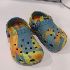 Toddler Boys Marble Tie-dye Crocs